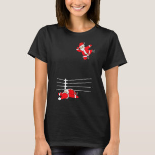 Weihnachts-Weihnachtsmann-Wrestling Xmas T-Shirt