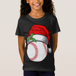 Weihnachts-Weihnachtsmannmütze Baseball Sport Funn T-Shirt