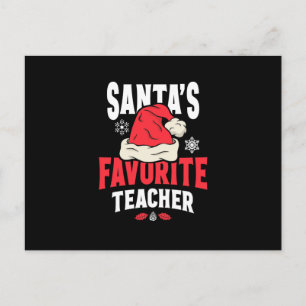 Weihnachts-Weihnachtsmannmütze für den Lieblingsle Postkarte