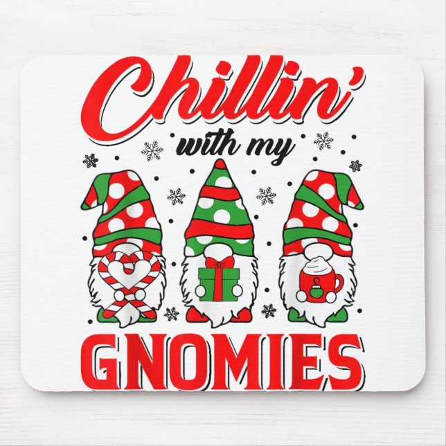 Weihnachts-Weihnachtsmannmütze-Genom für Kinder mi Mousepad (Vorne)
