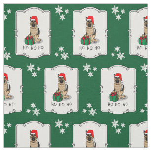 Weihnachts-Weihnachtsmannmütze German Shepherd Dog Stoff