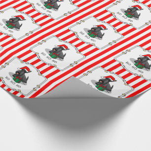 Weihnachts-Weihnachtsmannmütze Scottish Terrier (s Geschenkpapier