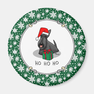 Weihnachts-Weihnachtsmannmütze Scottish Terrier (s Magnet