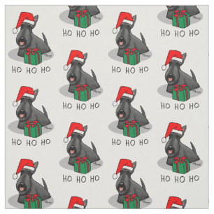 Weihnachts-Weihnachtsmannmütze Scottish Terrier (s Stoff