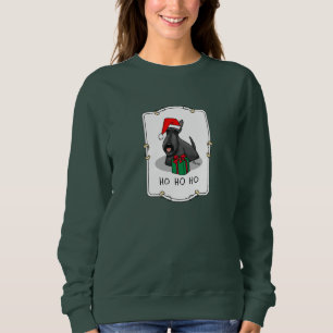 Weihnachts-Weihnachtsmannmütze Scottish Terrier (s Sweatshirt