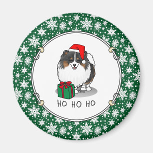 Weihnachts-Weihnachtsmannmütze Spitz (in drei Farb Magnet