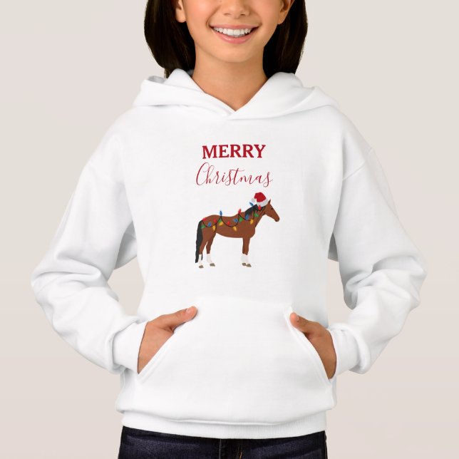 Weihnachts Weihnachtsmannmütze Weihnachten Weihnac Hoodie (Vorderseite)