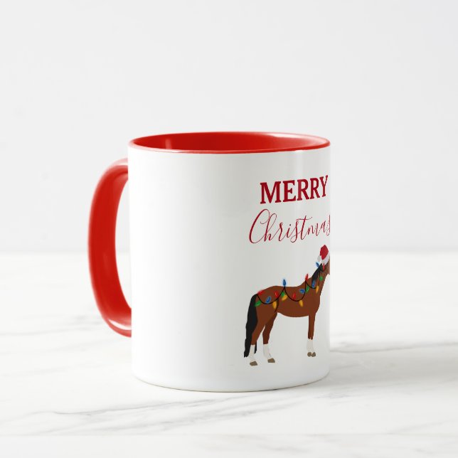 Weihnachts Weihnachtsmannmütze Weihnachten Weihnac Tasse (Vorderseite Links)