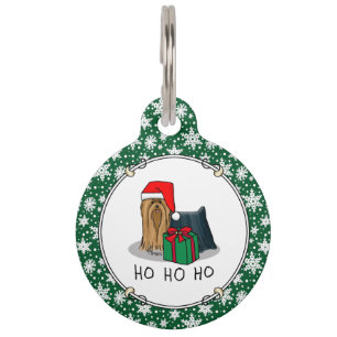 Weihnachts-Weihnachtsmannmütze Yorkshire Terrier Y Haustiermarke