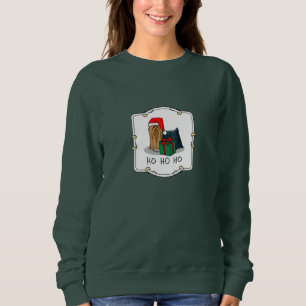 Weihnachts-Weihnachtsmannmütze Yorkshire Terrier Y Sweatshirt