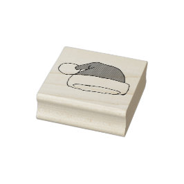 Weihnachts-Weihnachtsmannmütze Zeichne Weihnachtsh Gummistempel