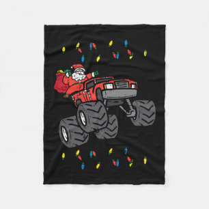 Weihnachts Weihnachtsmonster Truck Xmas Jungs Kind Fleecedecke