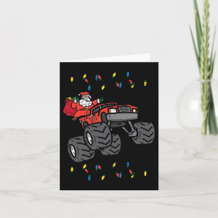 Weihnachts Weihnachtsmonster Truck Xmas Jungs Kind Karte