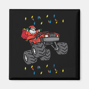 Weihnachts Weihnachtsmonster Truck Xmas Jungs Kind Magnet
