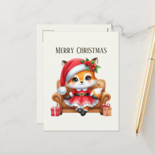 Weihnachts-Weihnachtsnachts-Add-on Feiertagspostkarte