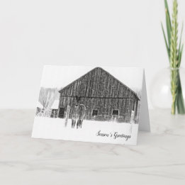 Weihnachts-Weihnachtspferd Feiertagskarte