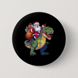 Weihnachts Weihnachtsriding Dinosaur T-rex Jungs K Button