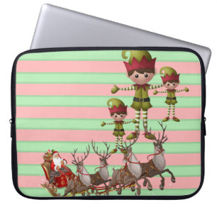 Weihnachts-Weihnachtsschläfchen, 15 Zoll, Santa Laptopschutzhülle