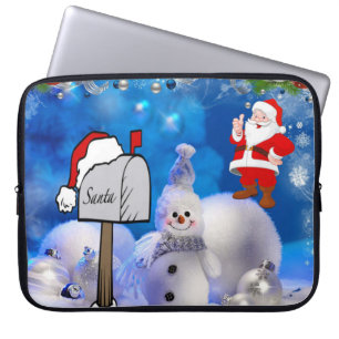 Weihnachts-Weihnachtsschläfchen, 15 Zoll, Santa Laptopschutzhülle