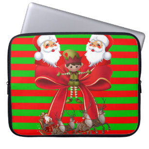 Weihnachts-Weihnachtsschläfchen, 15 Zoll, Santa Laptopschutzhülle