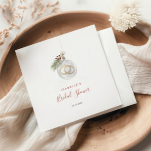 Weihnachts-Weihnachtsschmuck-Brautparty Serviette