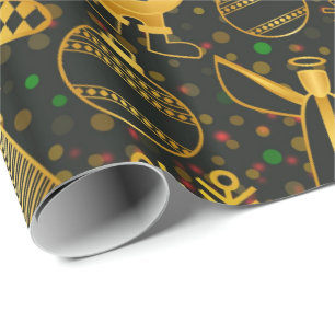 Weihnachts-Weihnachtsschmuck Hintergrund Muster Geschenkpapier