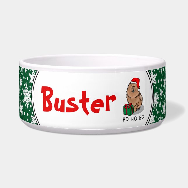 Weihnachts-Weihnachtsschmuck (Zimt) Niedlich Napf (Vorderseite)