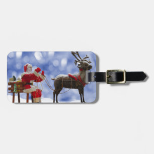 Weihnachts-Weihnachtsschnee Gepäckanhänger