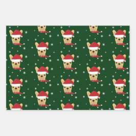 Weihnachts-Weihnachtsschneeflocke Geschenkpapier Set