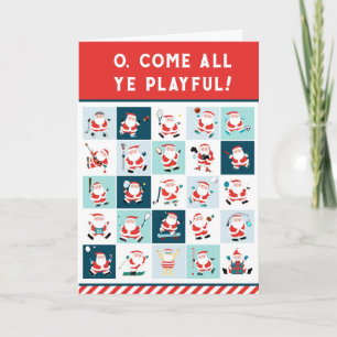 Weihnachts-Weihnachtssportkarten Feiertagskarte