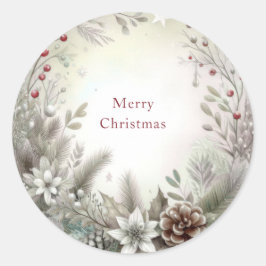 Weihnachts-Weihnachtssticker Runder Aufkleber