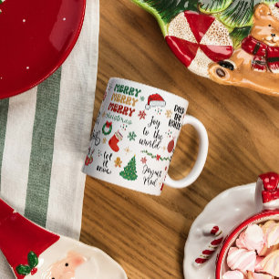Weihnachts-Weihnachtsstipps & fröhliche Grafik Tasse