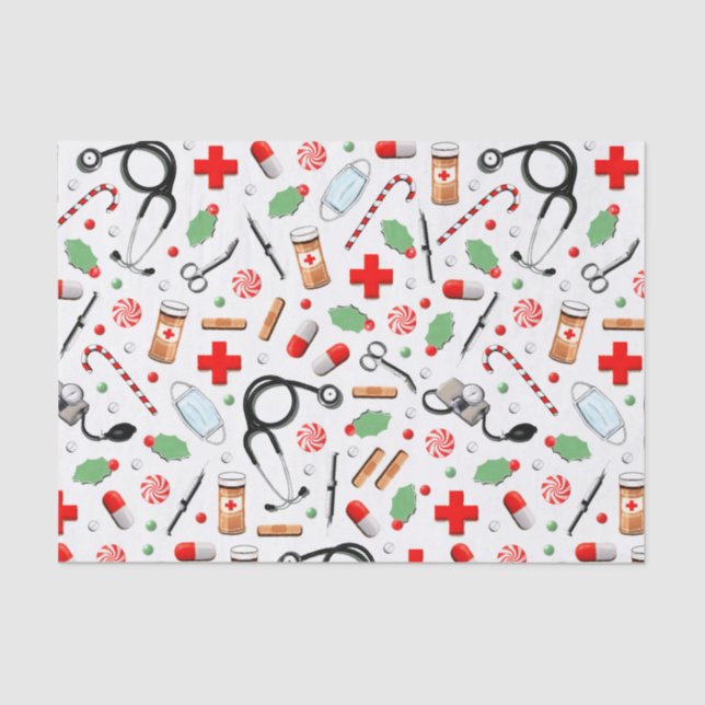 Weihnachts-Weihnachtsthema P Seidenpapier (Vorderseite)