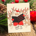 Weihnachts-Weihnachtsvorlesung an Rentier Feiertagskarte<br><div class="desc">Weihnachtsfest im Weihnachtsalter bis Weihnachten Weihnachtsausweis</div>