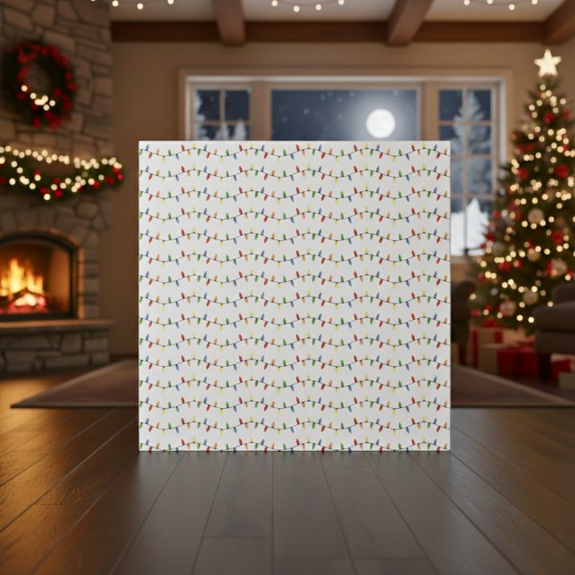 Weihnachts-Weihnachtsweihnachtsweih Geschenkpapier (Christmas String Lights Wrapping Paper)