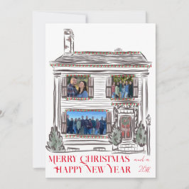 Weihnachts-Weihnachtswohnkarte Feiertagskarte