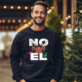 Weihnachts-Weißes Weihnachten-Schnee und Rentierty Sweatshirt