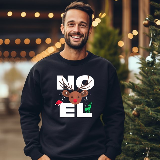 Weihnachts-Weißes Weihnachten-Schnee und Rentierty Sweatshirt (Von Creator hochgeladen)