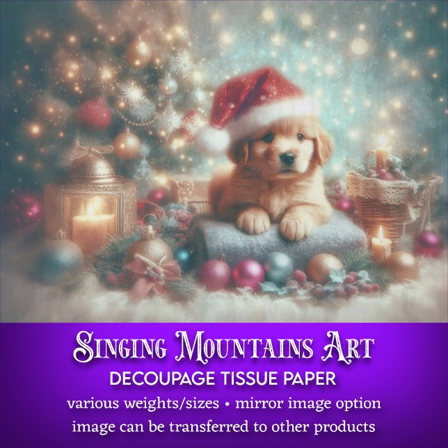 Weihnachts Welpen Festliche Weihnachtsmannmütze Ni Seidenpapier (Von Creator hochgeladen)