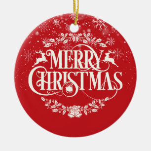 Weihnachts-Welt ist die beste aller Zeiten - Defin Keramik Ornament