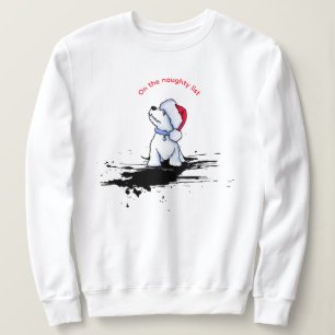 Weihnachts-Westie-Welpen-T-Shirt Sweatshirt