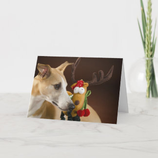 Weihnachts-Whippet Feiertagskarte