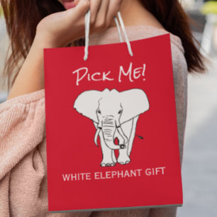Weihnachts-Wichtelgeschenk-Tausch "White Elephant" Mittlere Geschenktüte