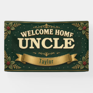 Weihnachts-Willkommen-zu-Hause-Onkel-Vinylbanner 3 Banner