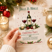 Weihnachts-Wine Jingle und Mingle Holly Beeren