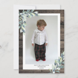 Weihnachts Winter Berries Happy Holidays Foto Feiertagskarte