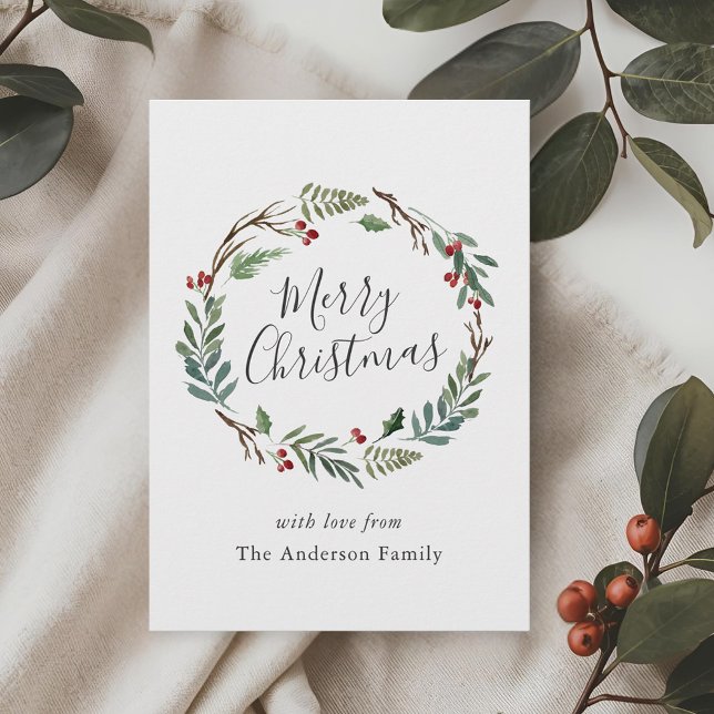 Weihnachts Winter Berries Wreath Frohe Weihnachten (Von Creator hochgeladen)