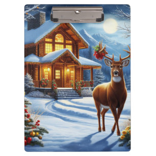 Weihnachts-/Winter-Deferlodge Klemmbrett