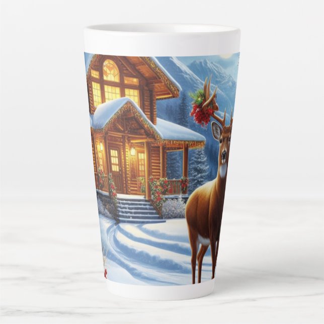 Weihnachts-/Winter-Deferlodge Milchtasse (Vorderseite)