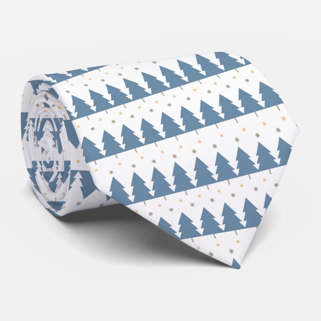 Weihnachts-Winter-Design  Krawatte (Gerollt)